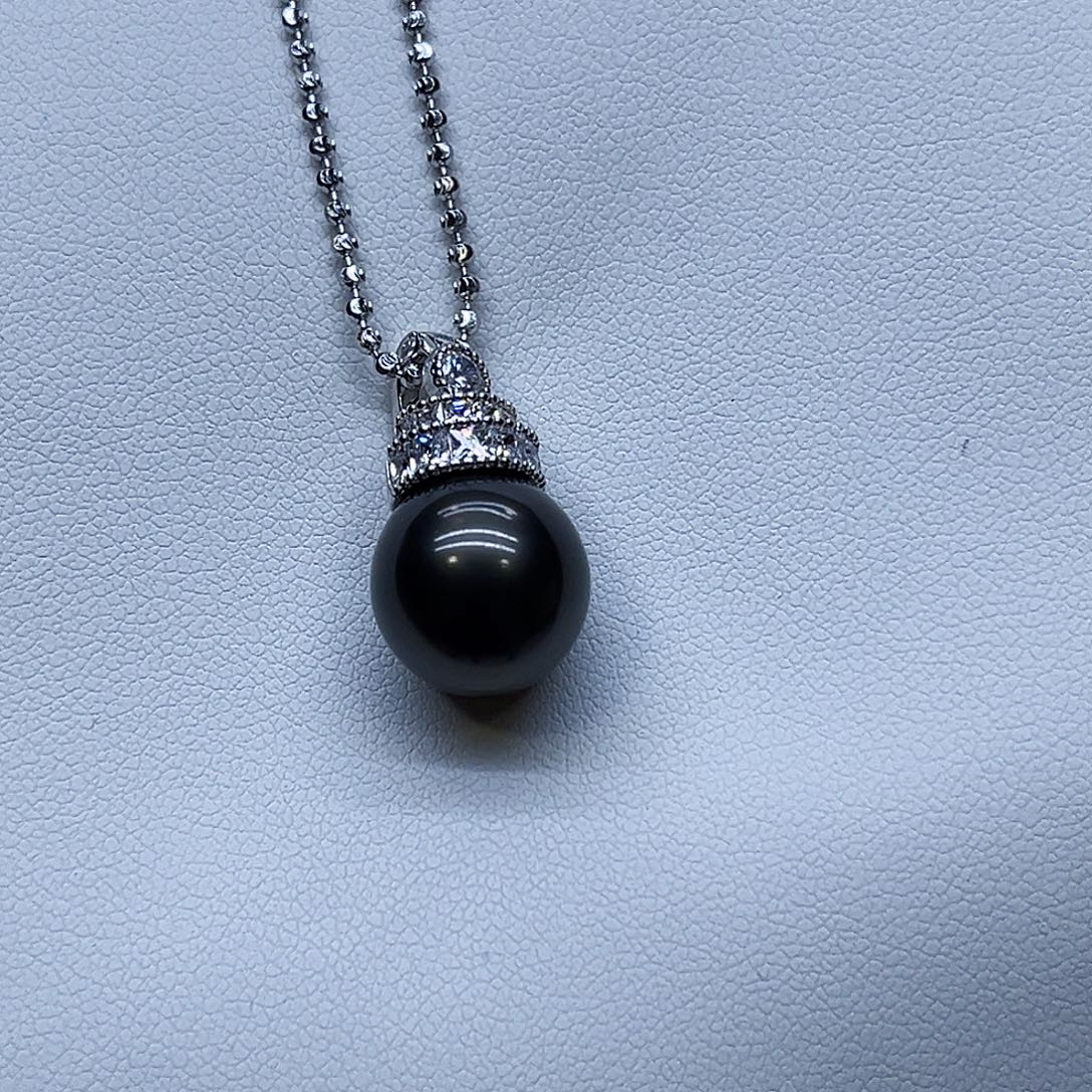 海水珍珠颈饰银S925镶嵌