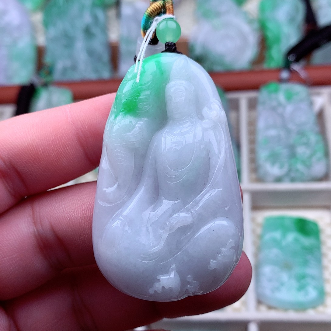 翡翠未镶嵌吊坠(不含链)