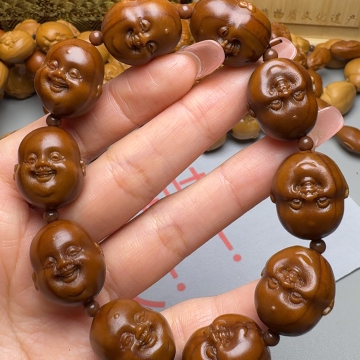 橄榄核手串/手链十分开心