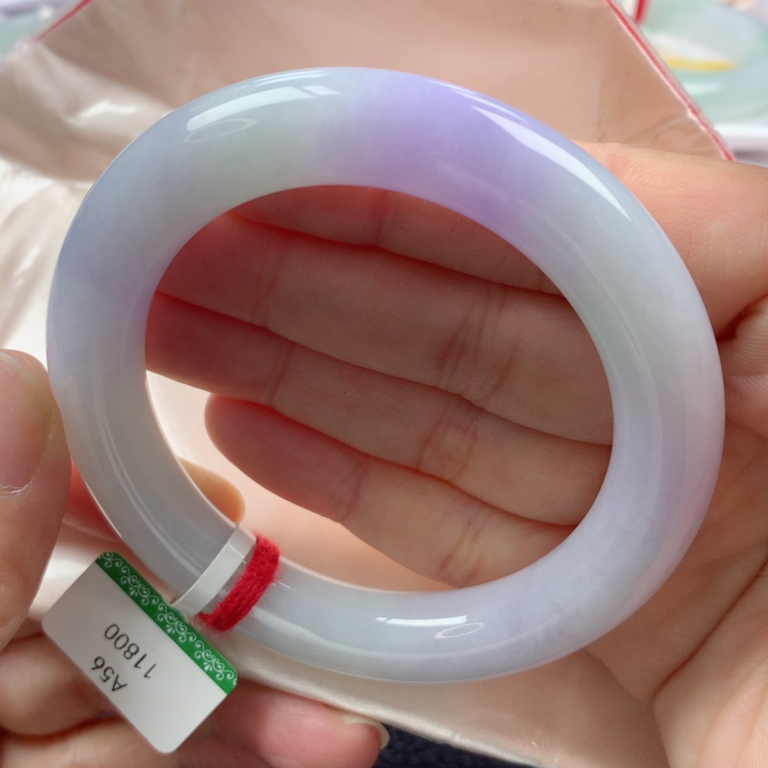 未镶嵌手镯翡翠缅甸天然翡翠56圈