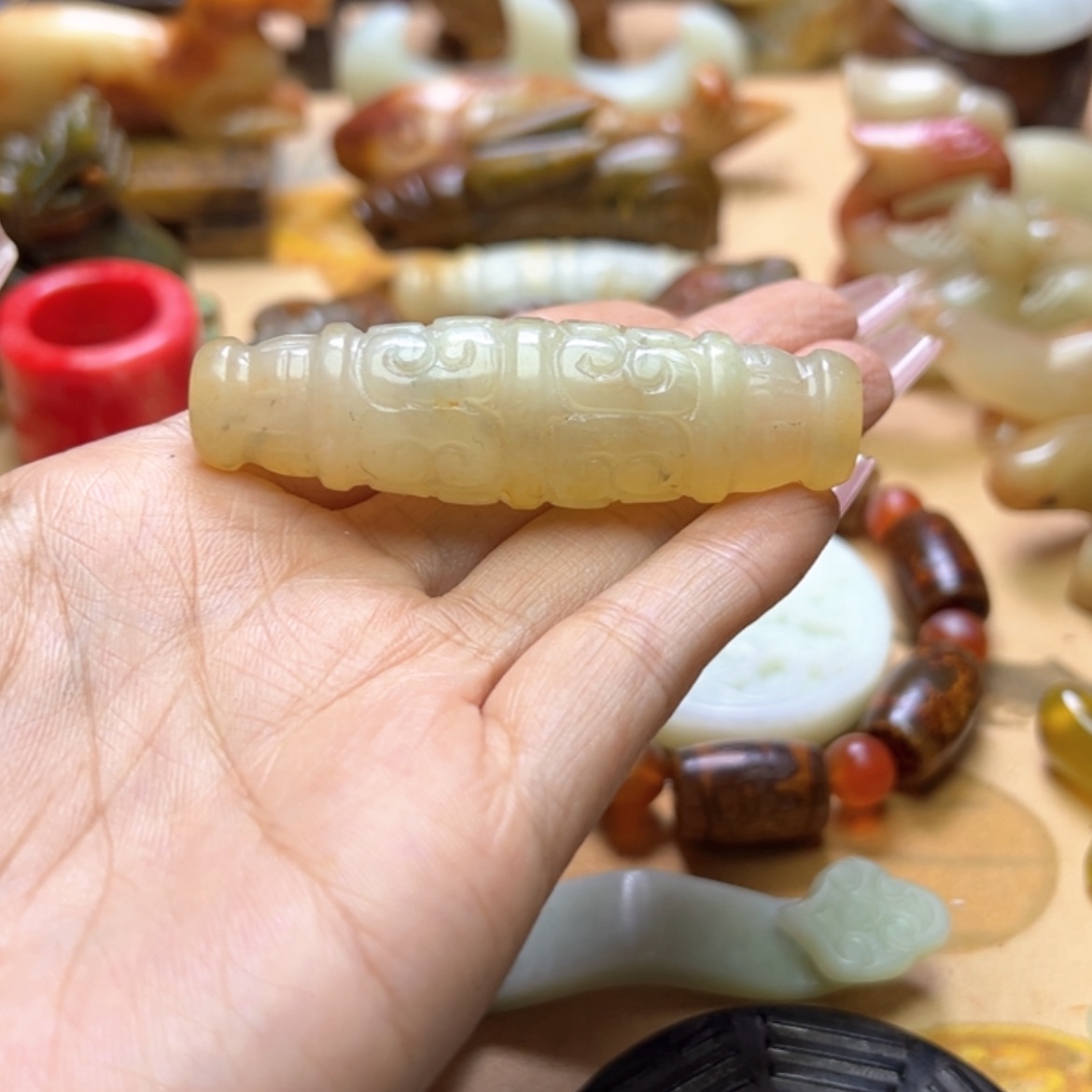 【闪购商品】蛇纹石玉颈饰未镶嵌