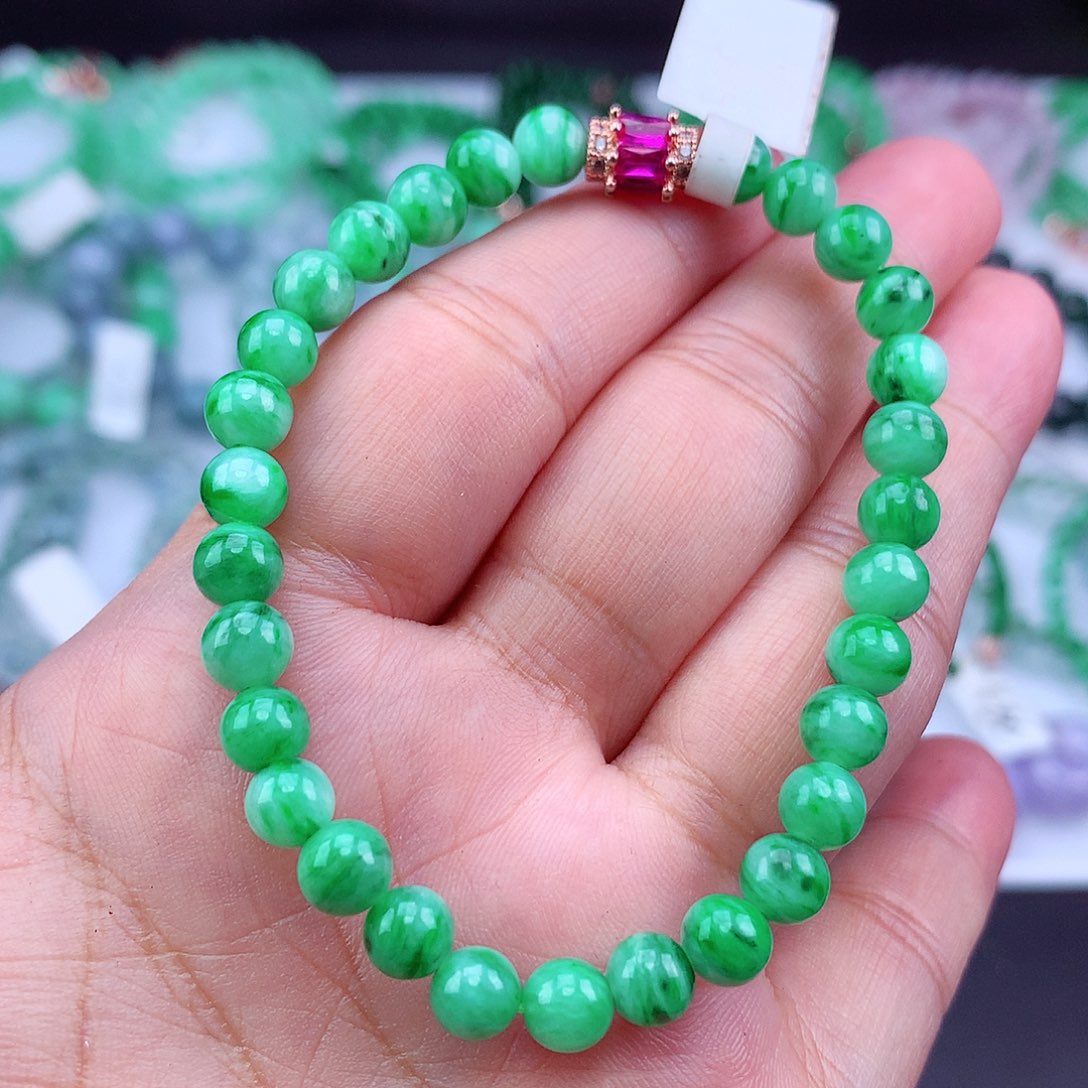 未镶嵌手链翡翠手串