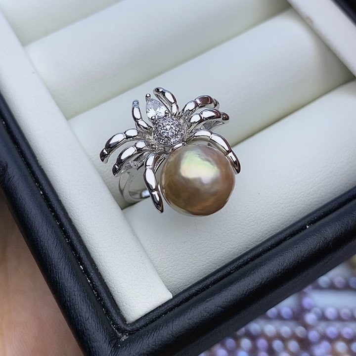 淡水珍珠项链银S925镶嵌11mm