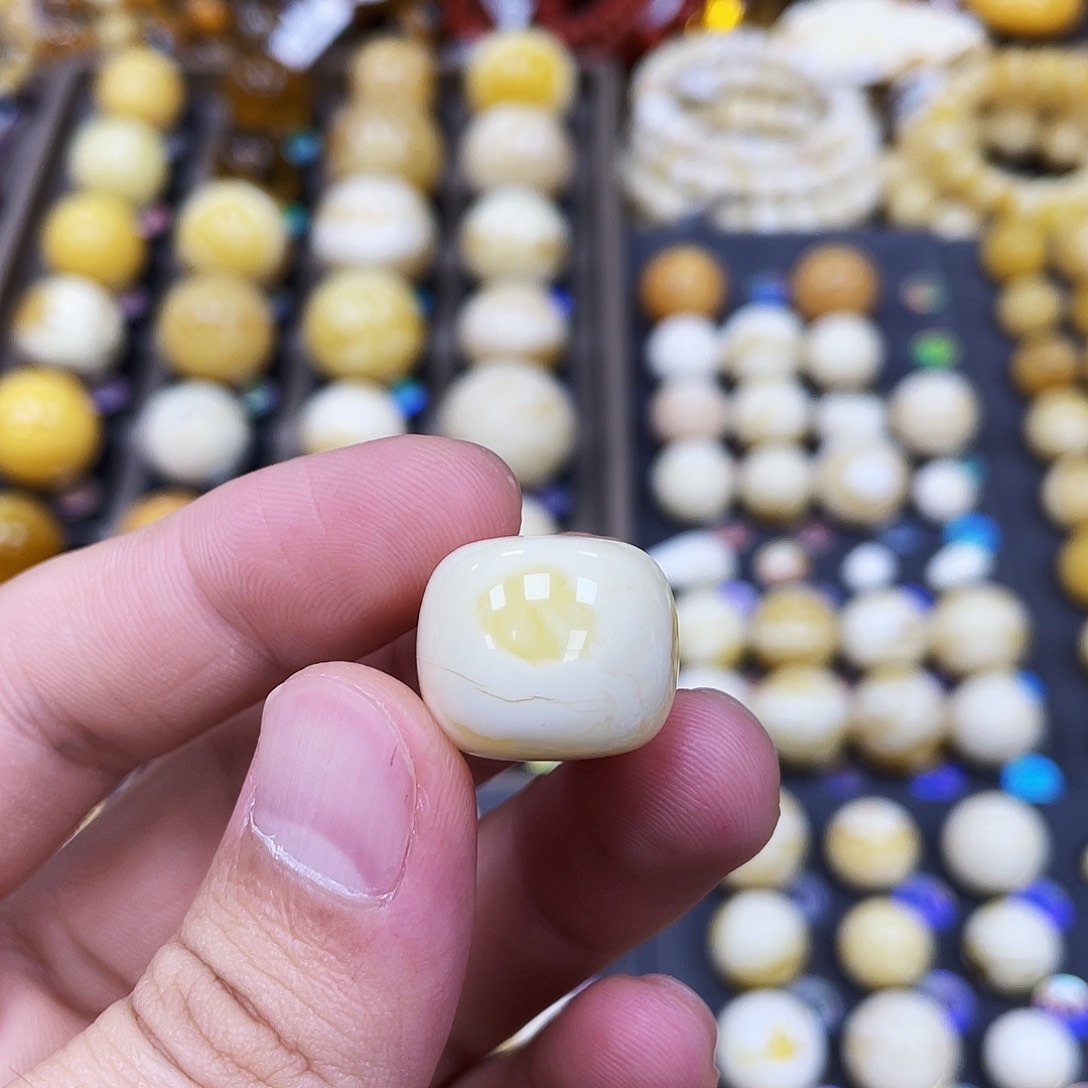 未镶嵌蜜蜡珠宝奇石超**?18.2mm*15.4mm｜老型