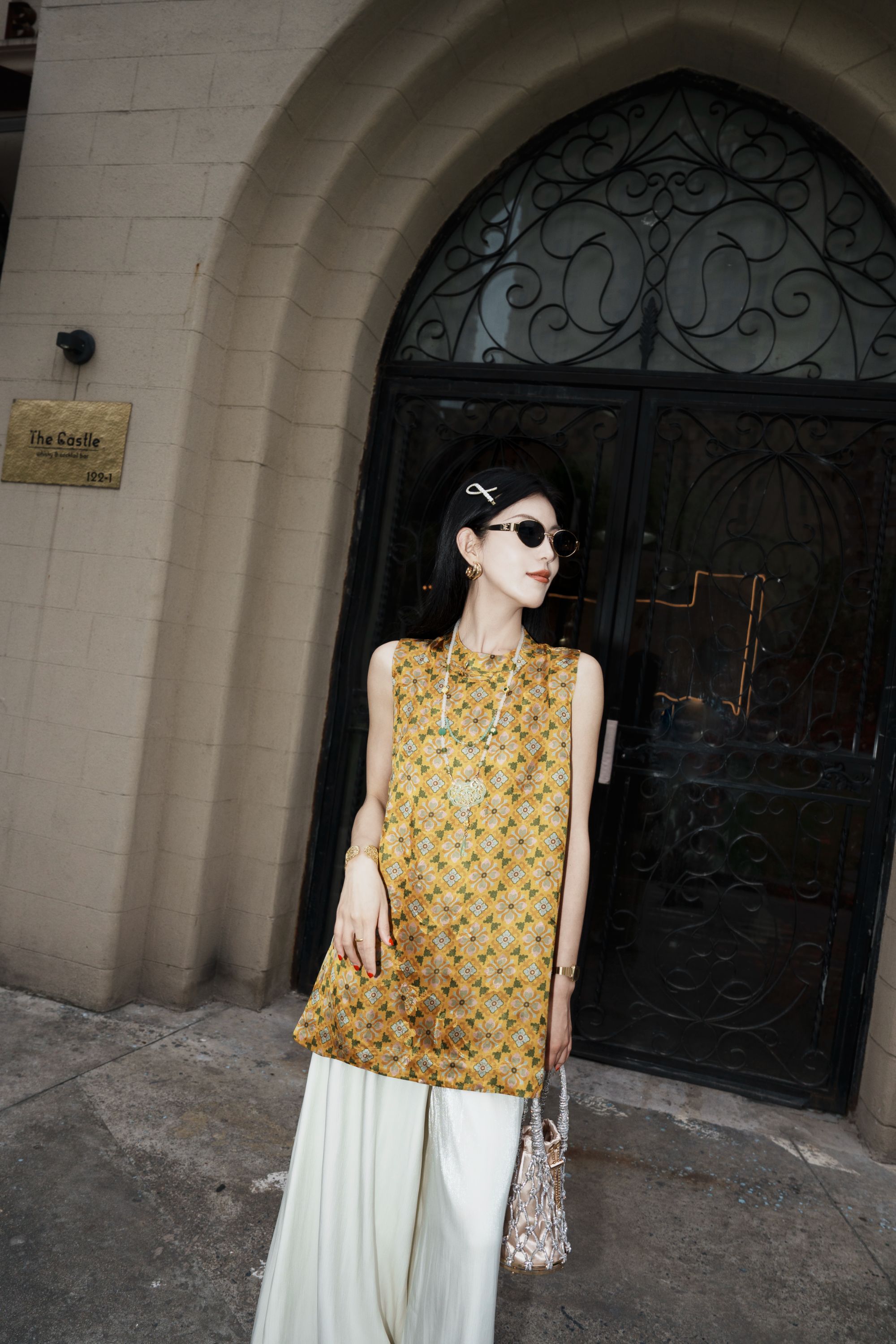 【澄华】新中式国风气质中长款宽松夏季新款无袖上衣LY-G8312