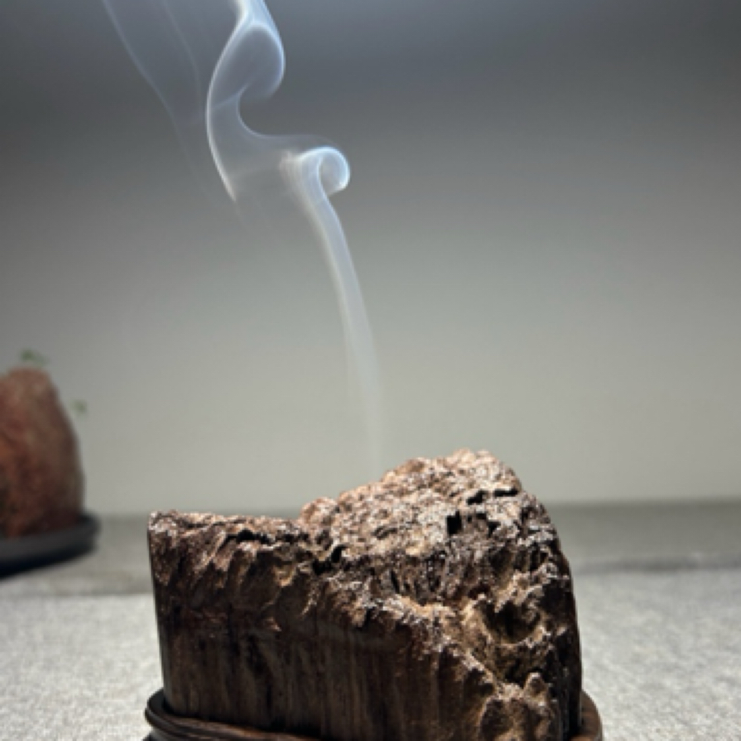 红酸枝随形香炉摆件