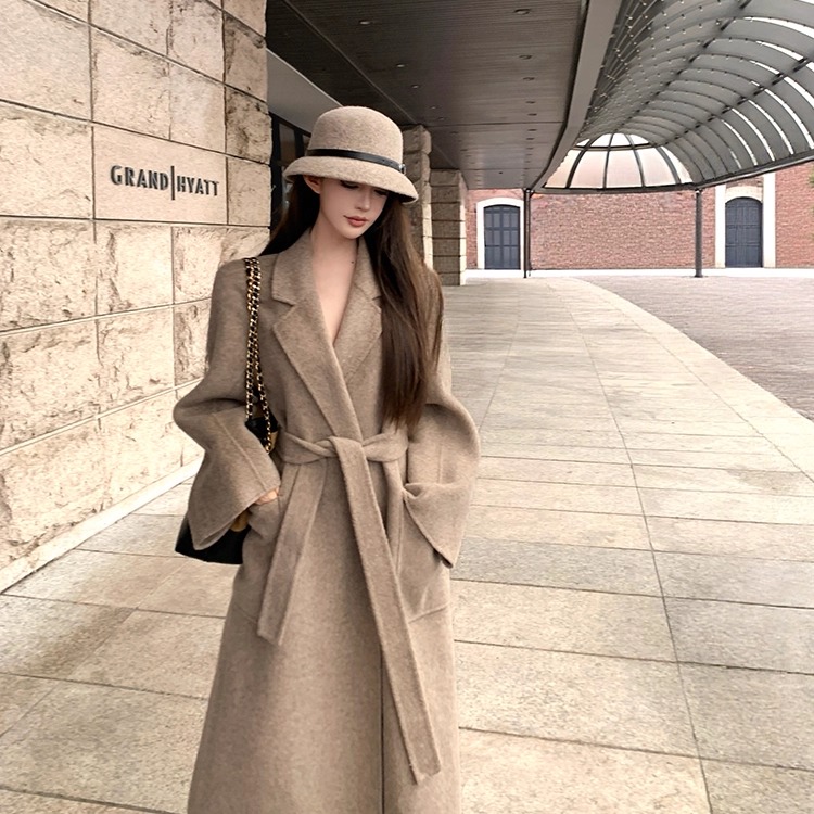 一只巧  【奥克兰往事】100%绵羊毛 经典长款呢大衣