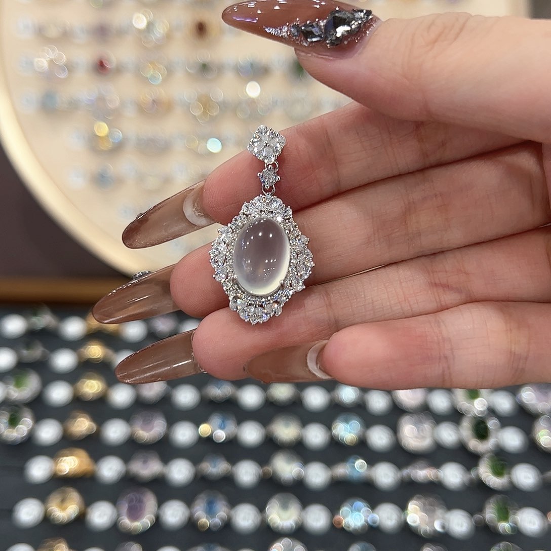 蛇纹石玉银S925镶嵌戒指T****✦
