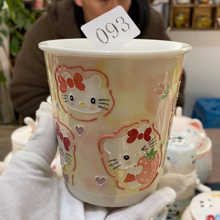 杯景德镇釉下彩手绘