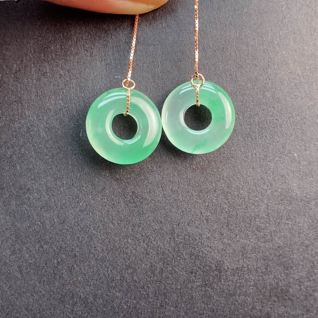 石英质玉耳钉未镶嵌