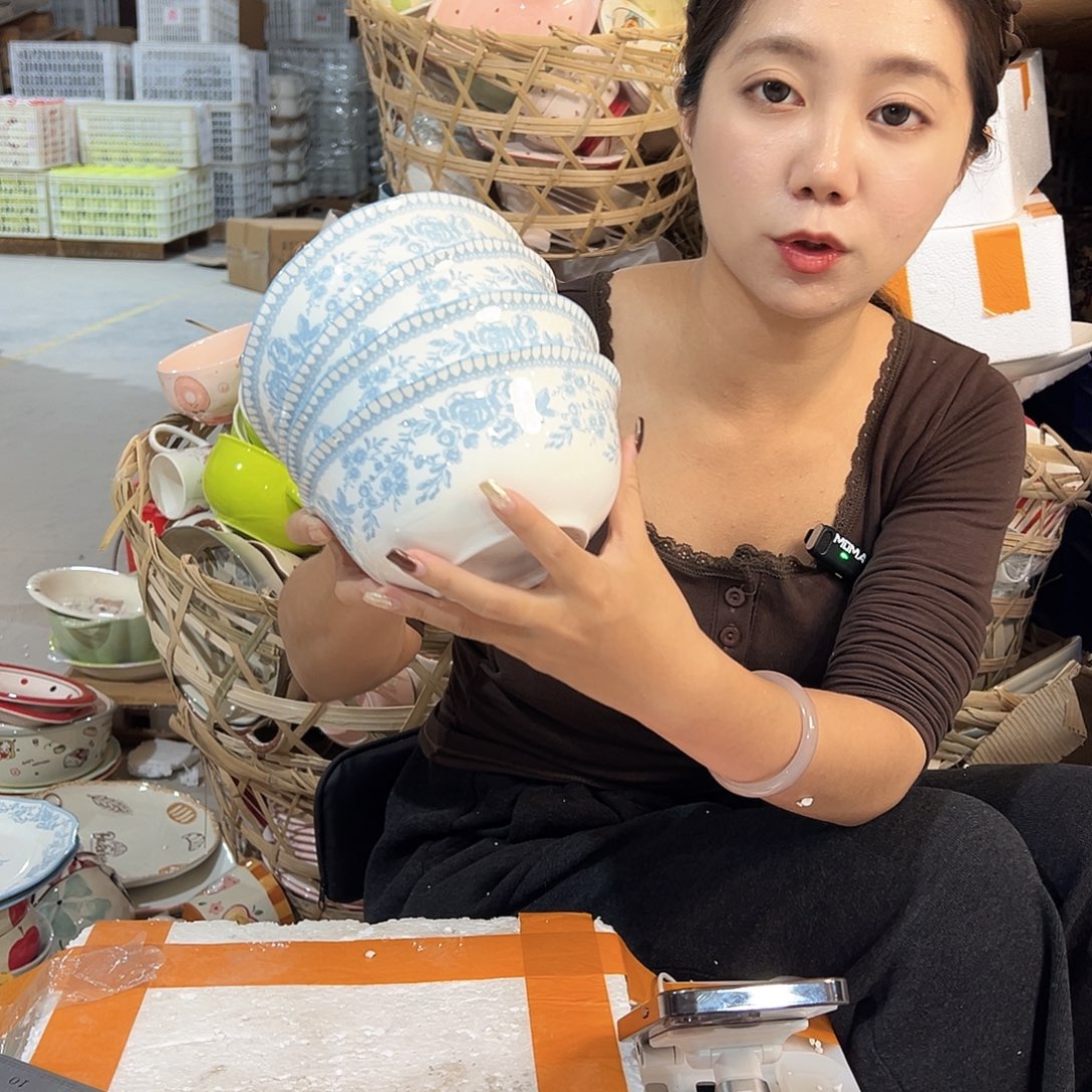 潮州陶瓷餐具微瑕6寸