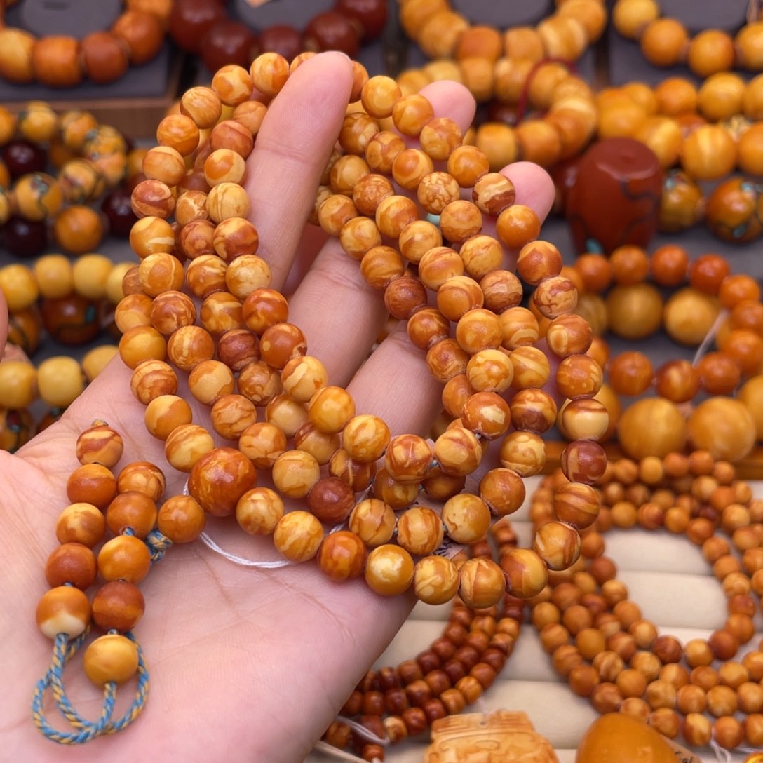 茉***花蜜蜡未镶嵌裸石蜜蜡X