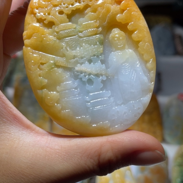 日***辉吊坠(不含链)未镶嵌翡翠