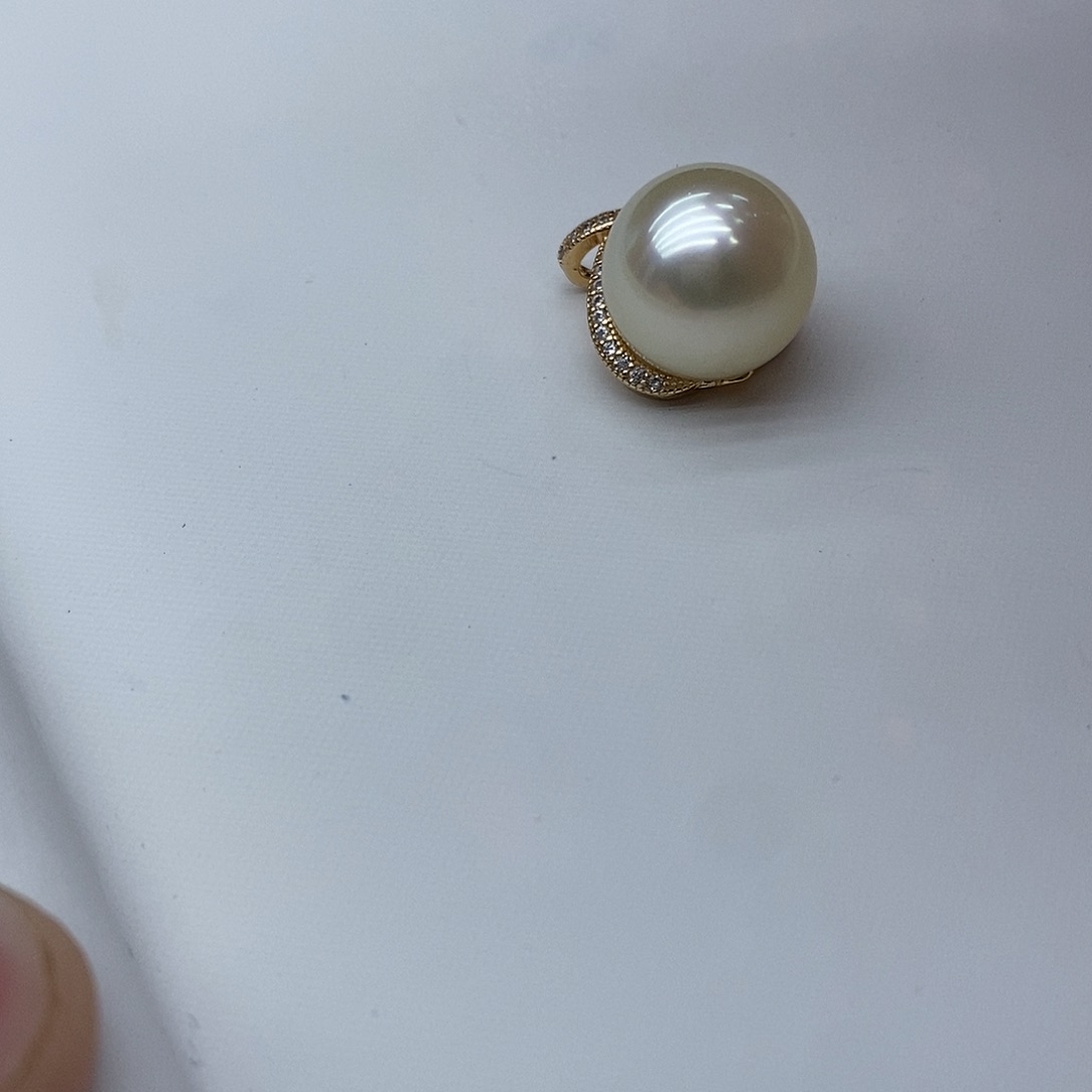 海水珍珠颈饰银S925镶嵌