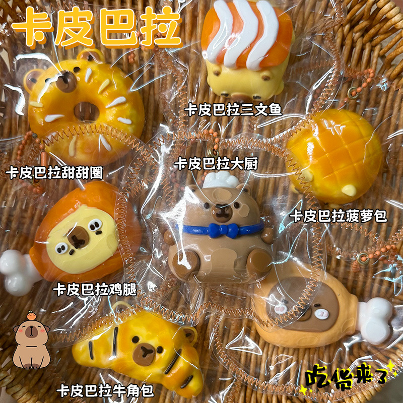 【卡皮巴拉系列】硅胶捏捏慢回弹解压玩具手工DIY食玩假水烂泥手感