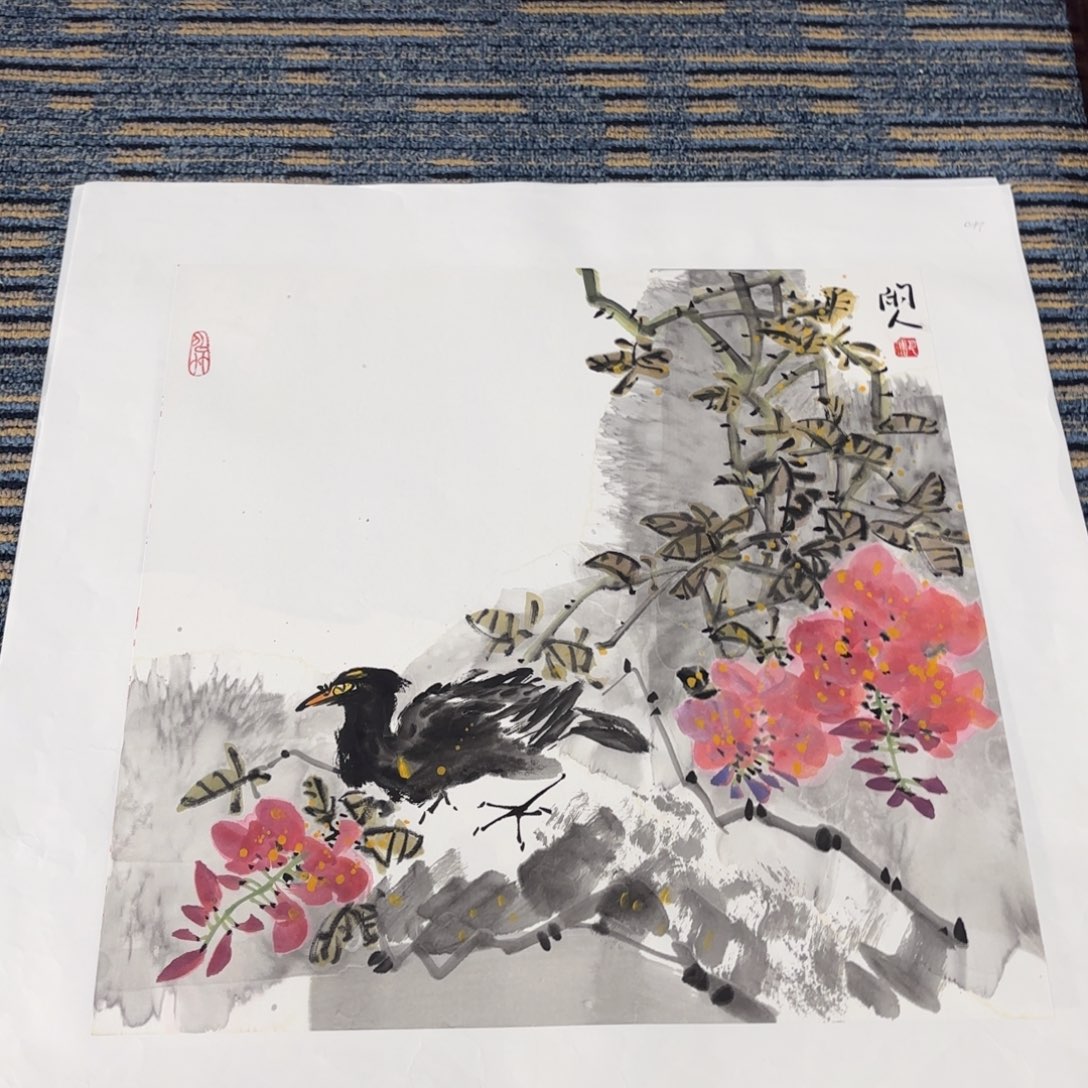 国画国画花鸟50斗方 巴进。。琪