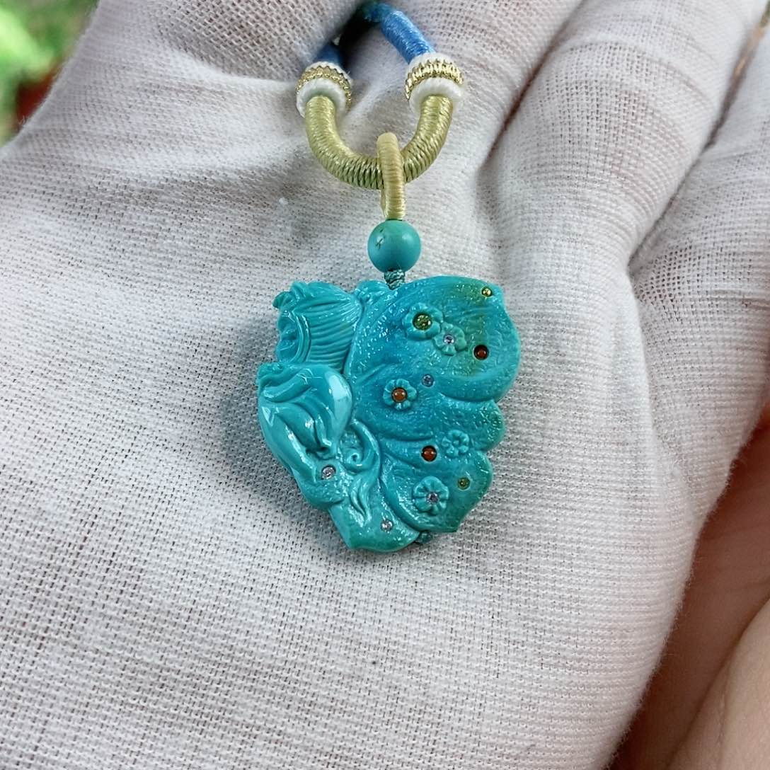 绿松石珠宝奇石未镶嵌