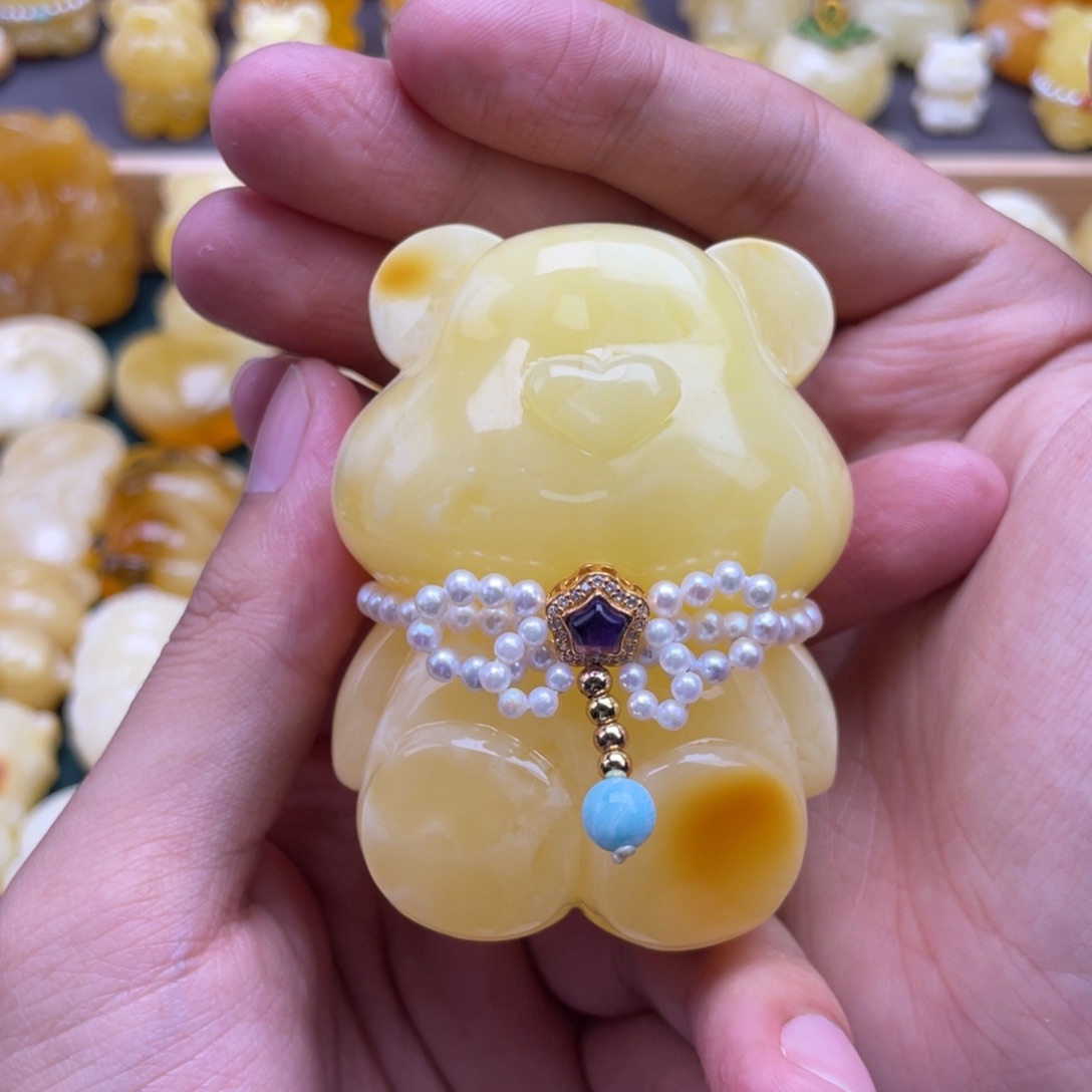 琥珀未镶嵌裸石蜜蜡