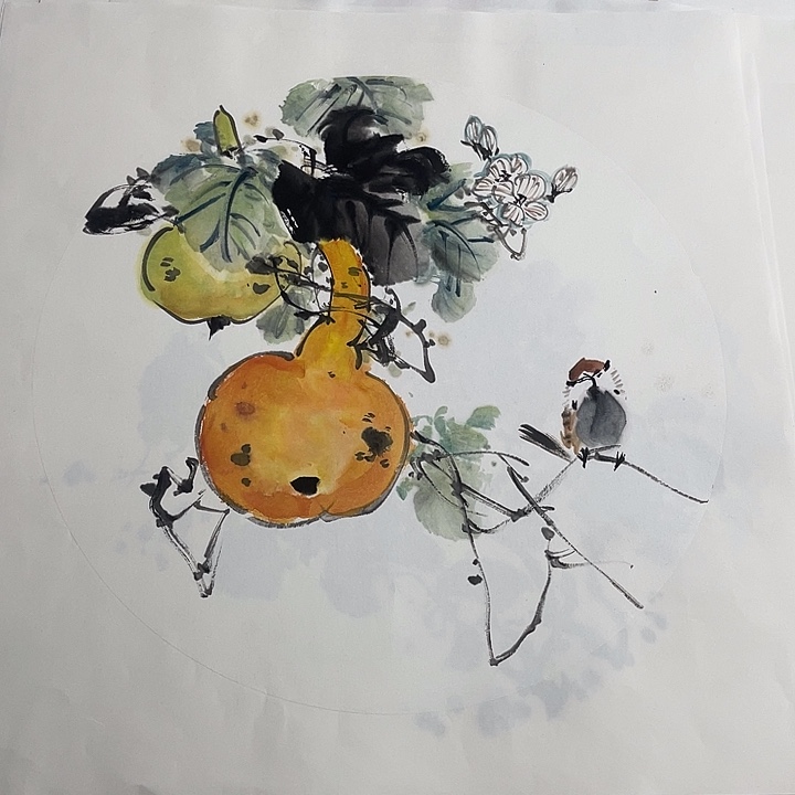 姜奇老师花鸟作品40×40