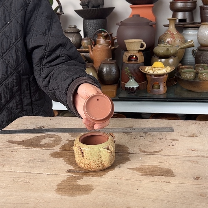 紫砂宜兴紫砂粗陶茶具17