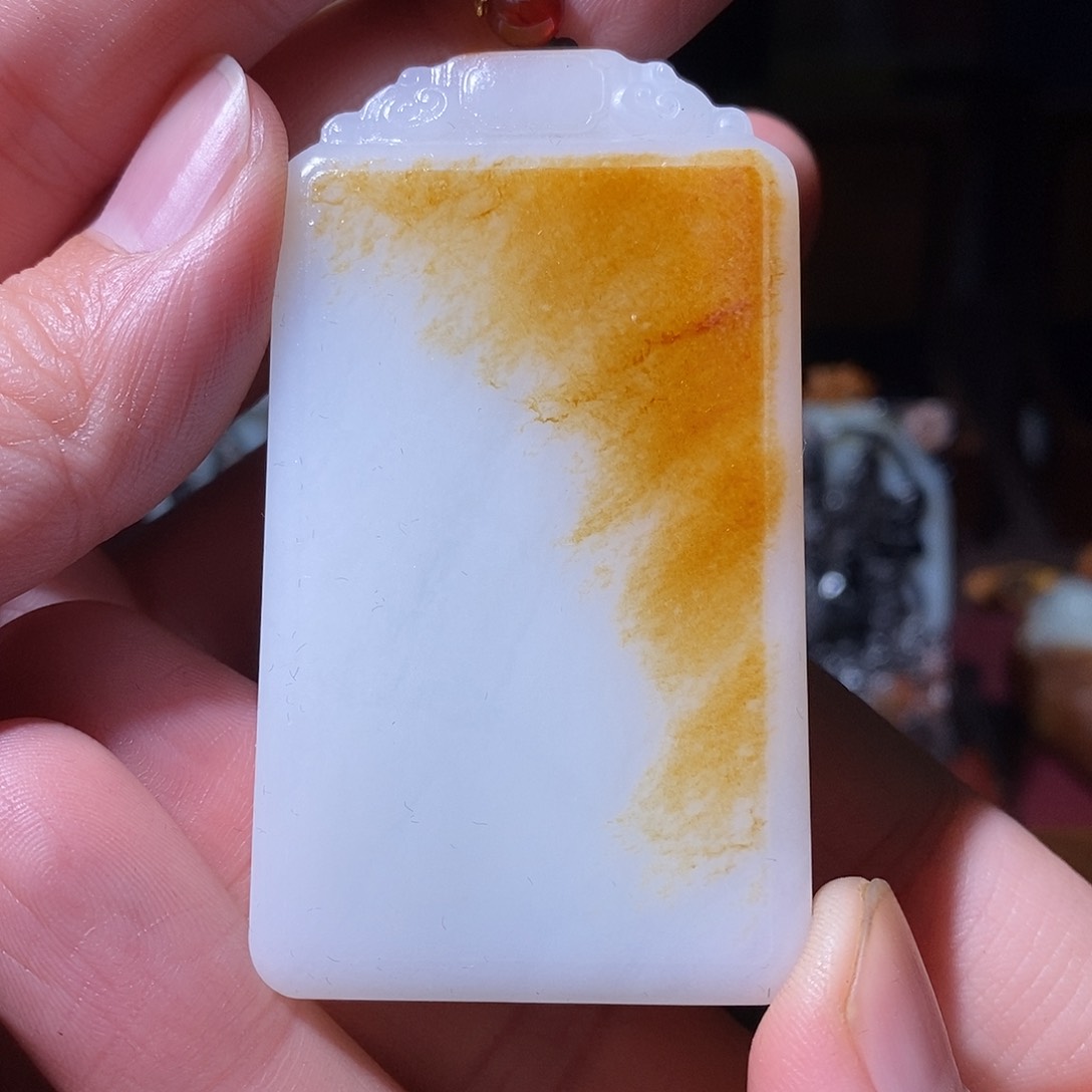 和田玉挂件未镶嵌老*