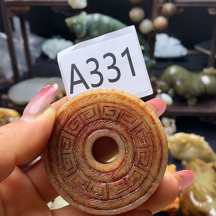 和田玉（糖玉）未镶嵌车挂