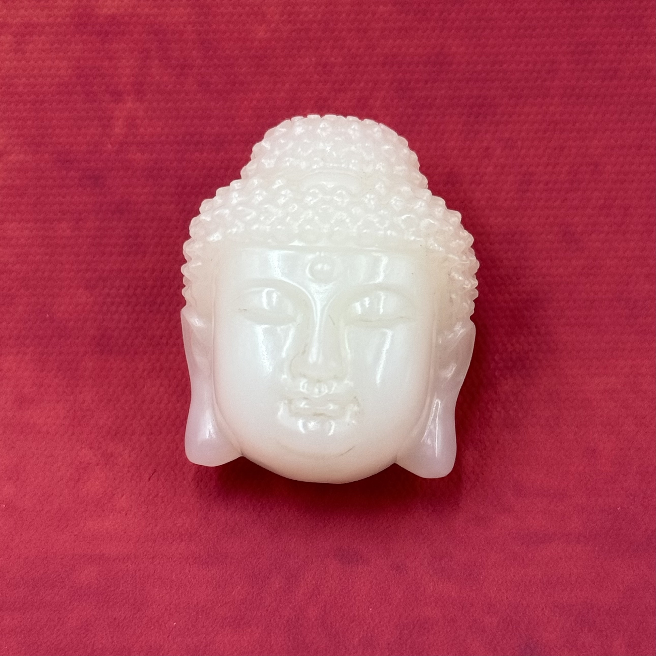 清代白玉佛首吊坠【华夏藏古】112810