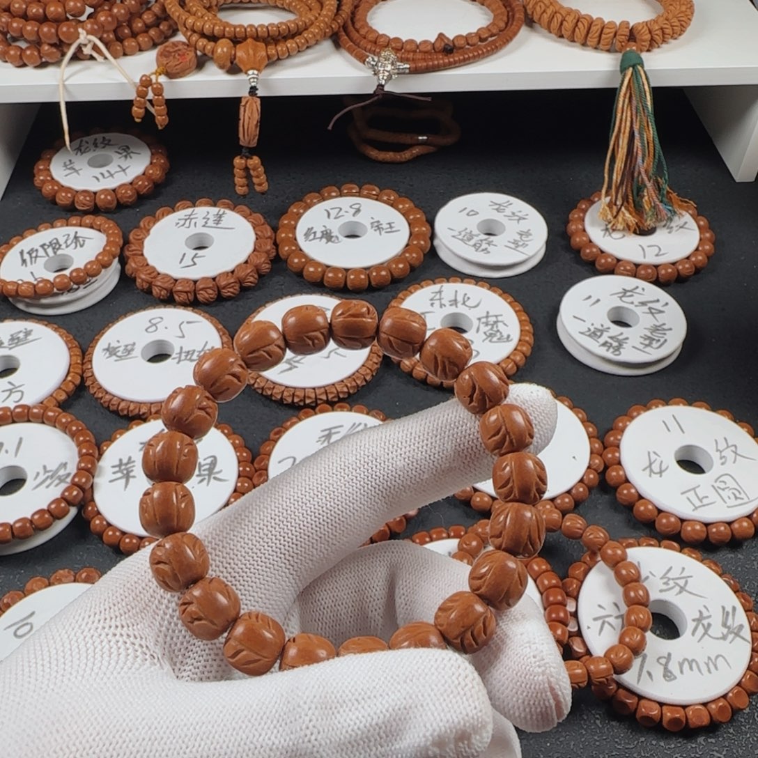 龙***顺桃核手串龙纹老型11