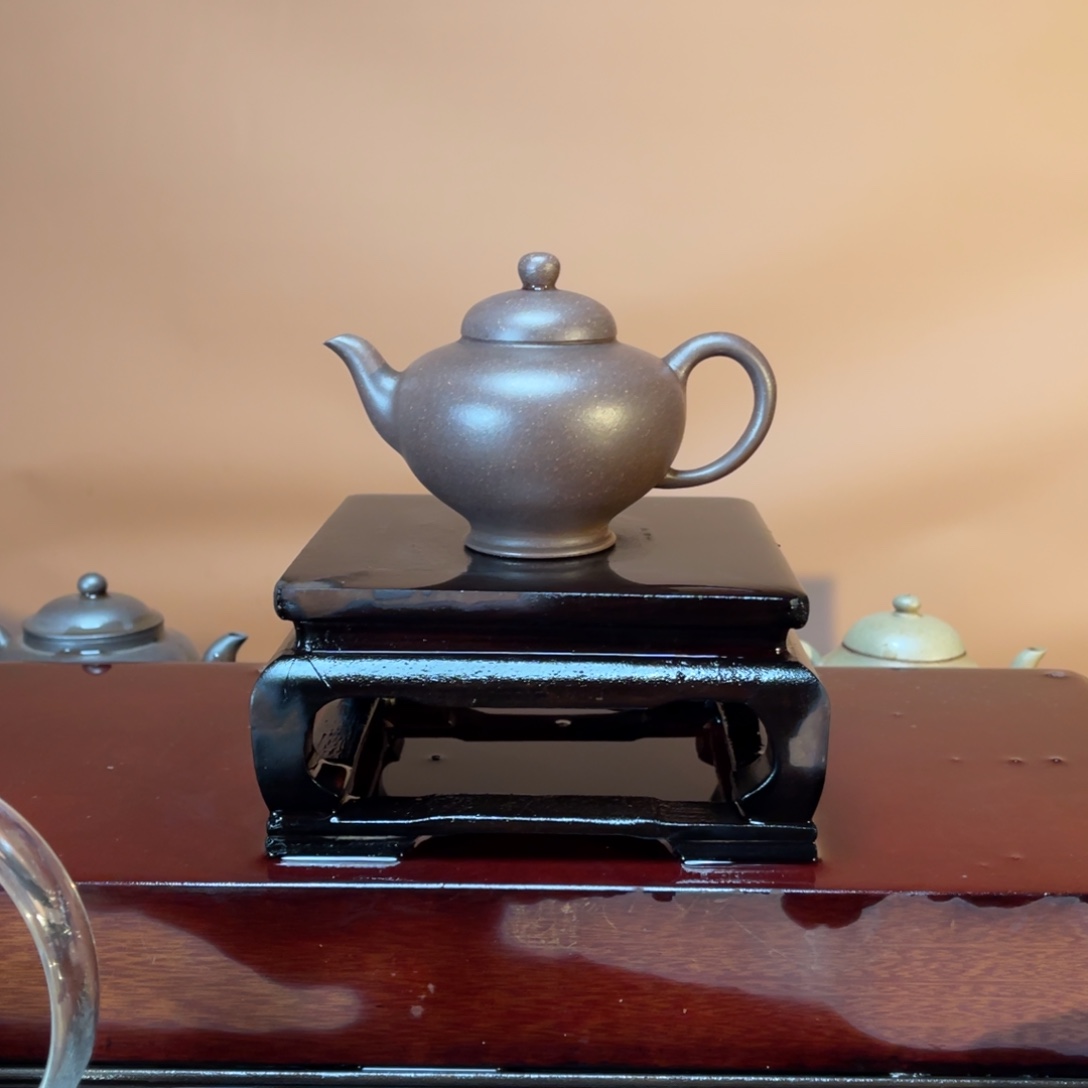 紫砂茶壶高端150cc紫泥华颖壶慕古
