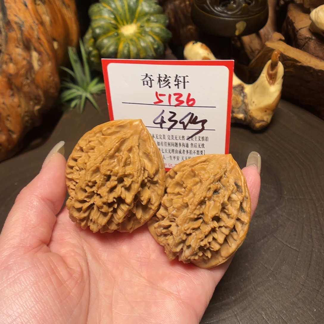 吊坠文玩核桃九龙筋福利5136