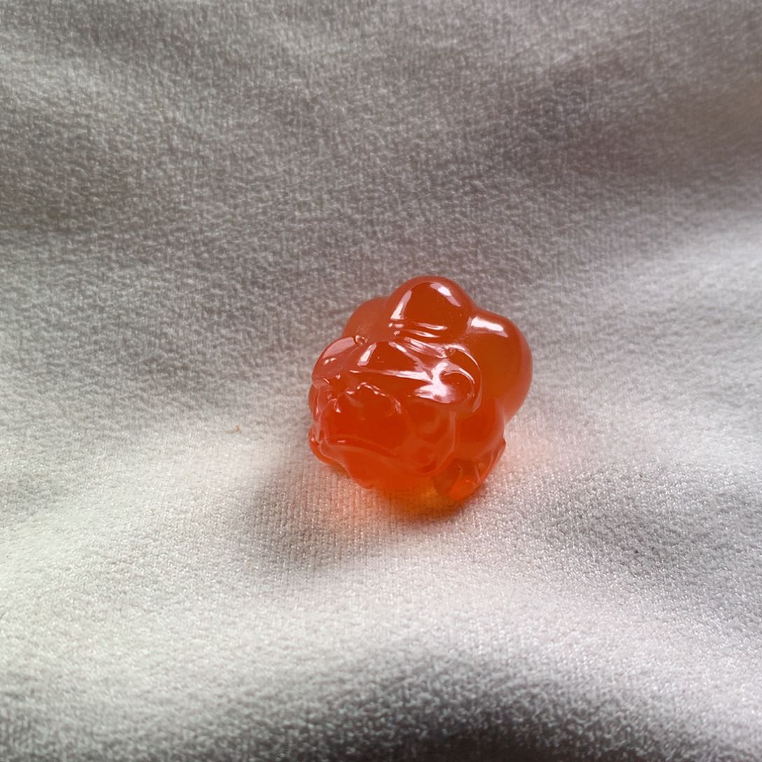 南红玛瑙金蟾18K金镶嵌