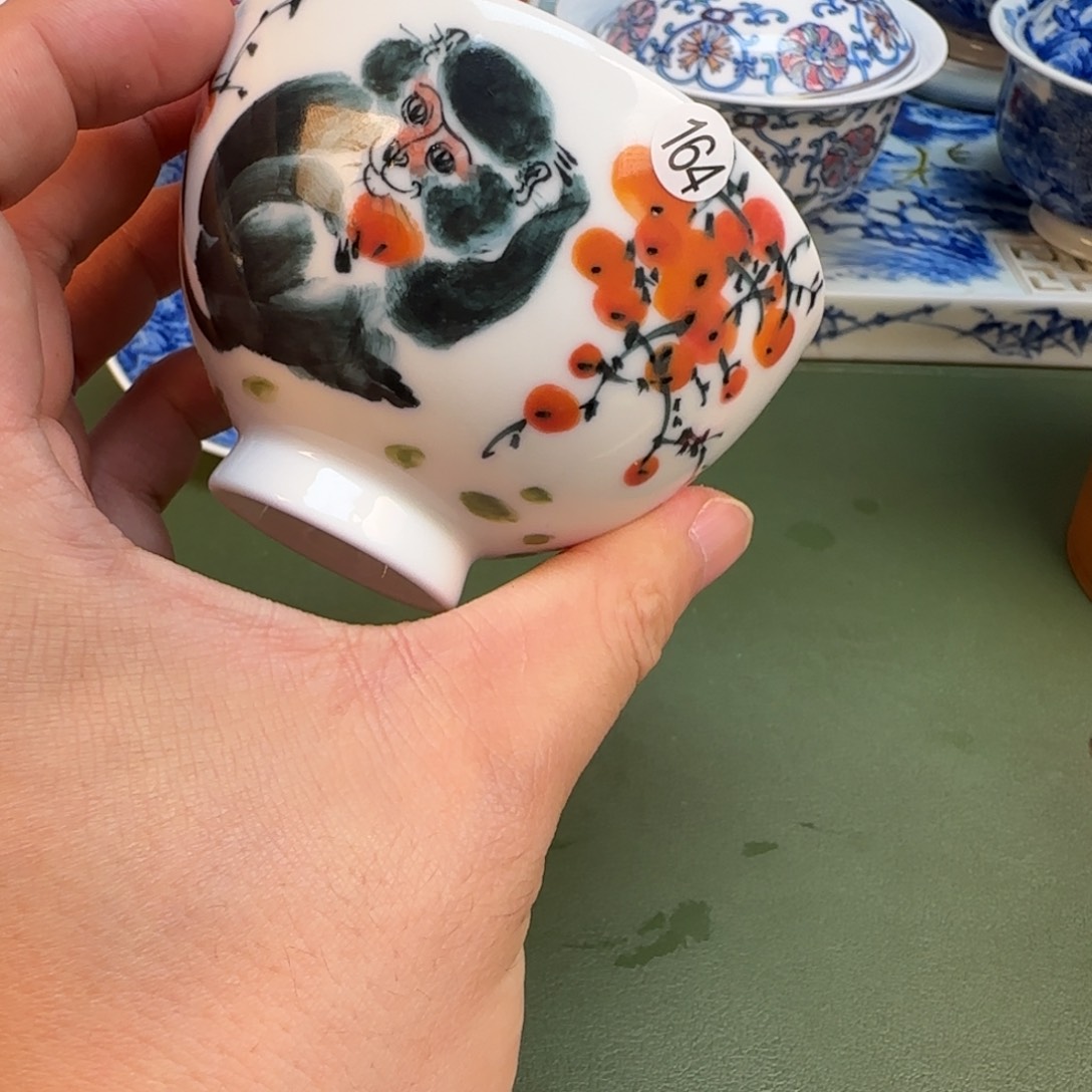 彦祖纯手工手绘茶具164