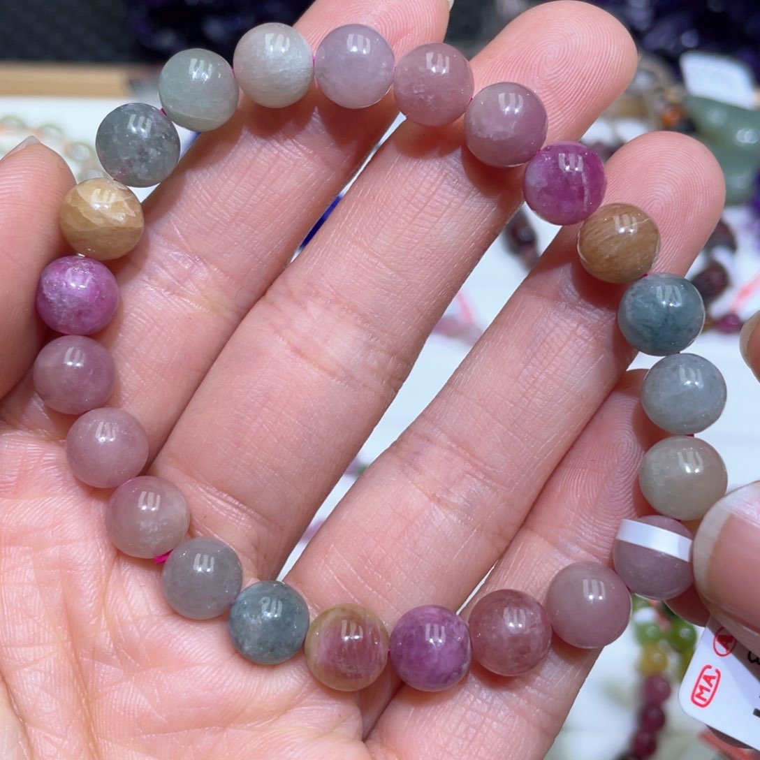 碧玺手链未镶嵌手串