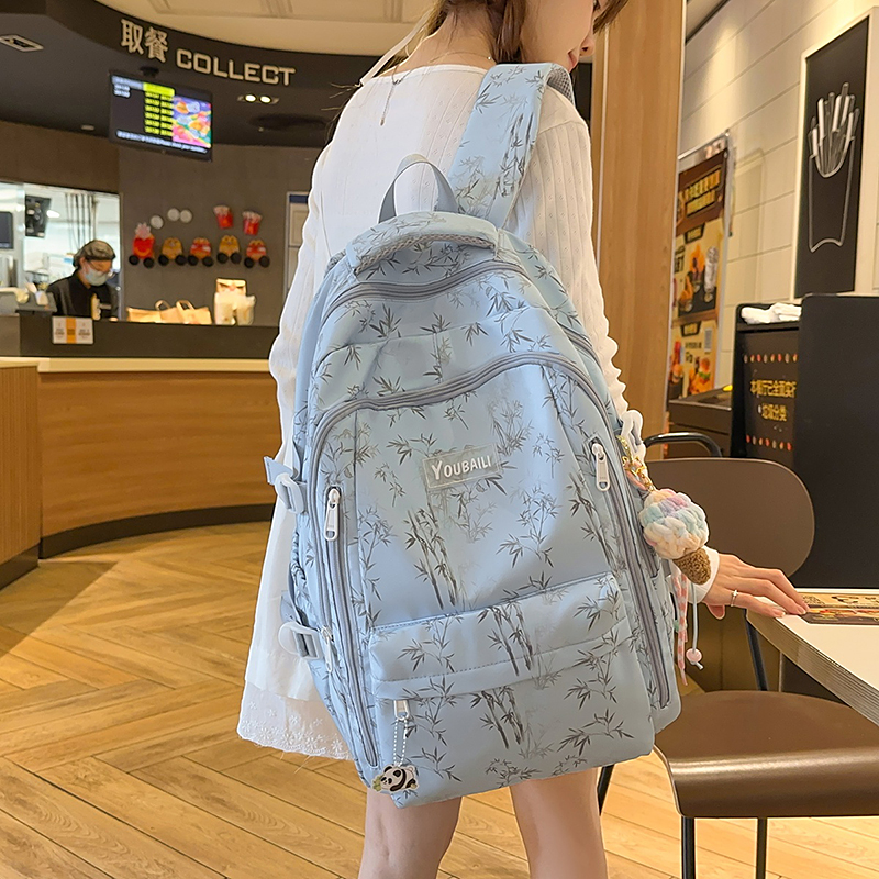 高颜值高中初中生中学生背包双肩包女生小学生六年级大学生韩版