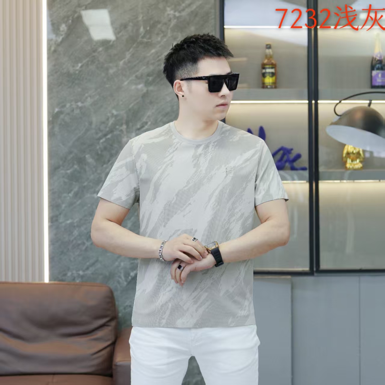 7232豪仕尊爵夏季男装园领T恤