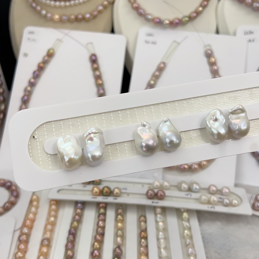 淡水珍珠耳环银S925镶嵌