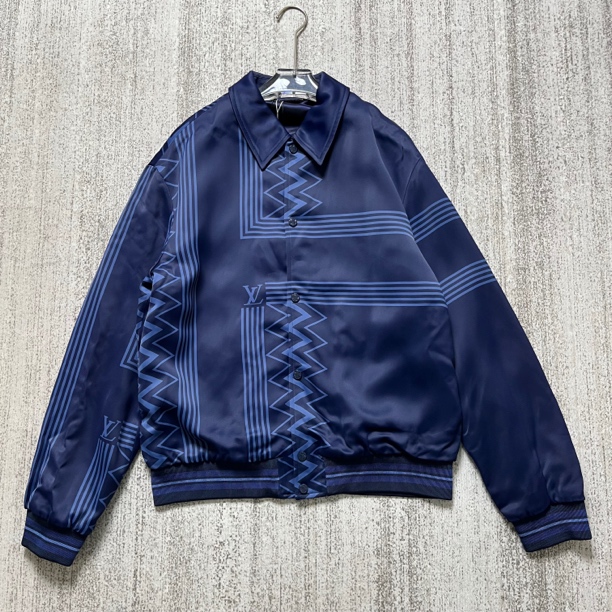 99新 LouisVuitton/路易威登 条纹排扣飞行员夹克外套/52码#2518
