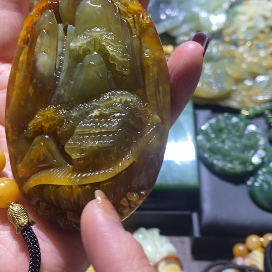 【闪购商品】岫玉毛衣链未镶嵌