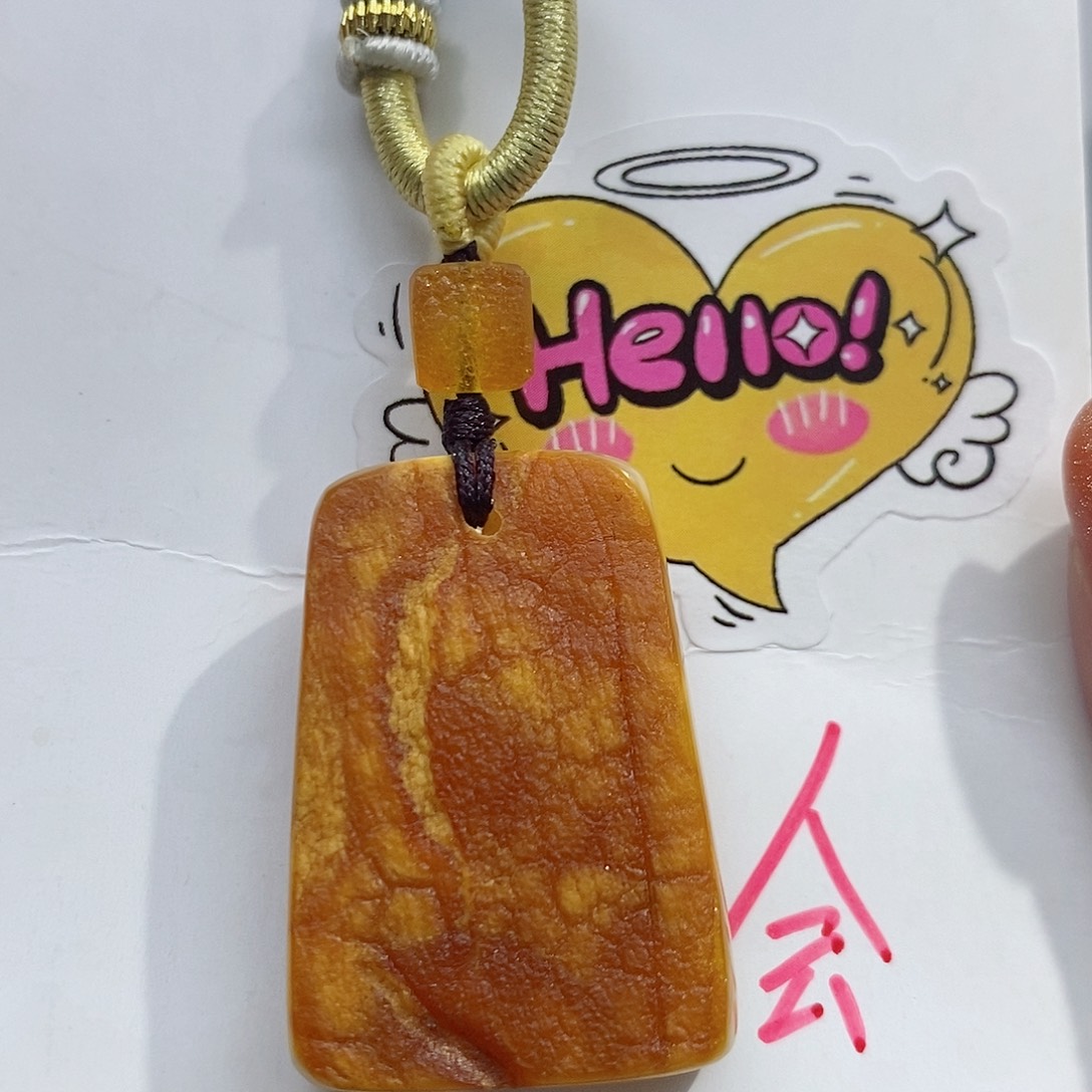 定制琥珀未镶嵌蜜蜡吊坠
