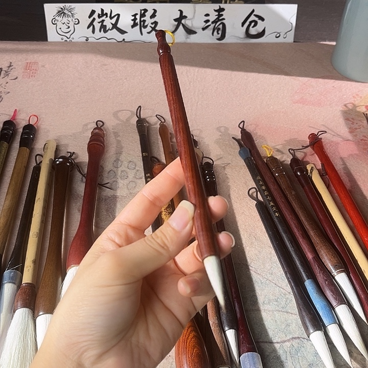 檀木笔杆出锋3口径0.75兼毫特价