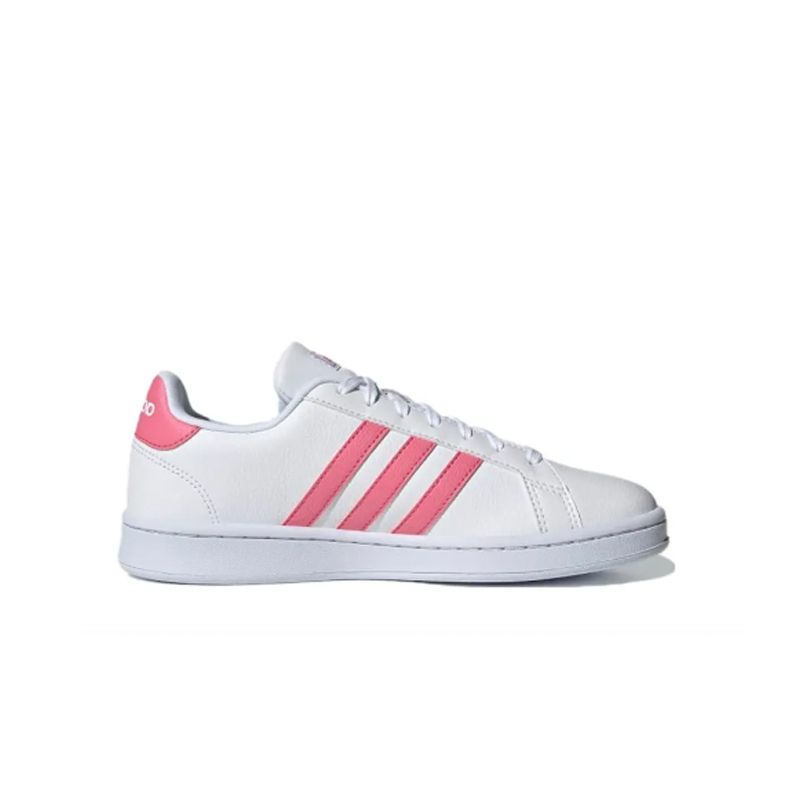 【B类微瑕】adidas时尚耐磨低帮板鞋女款粉白色 GZ8186