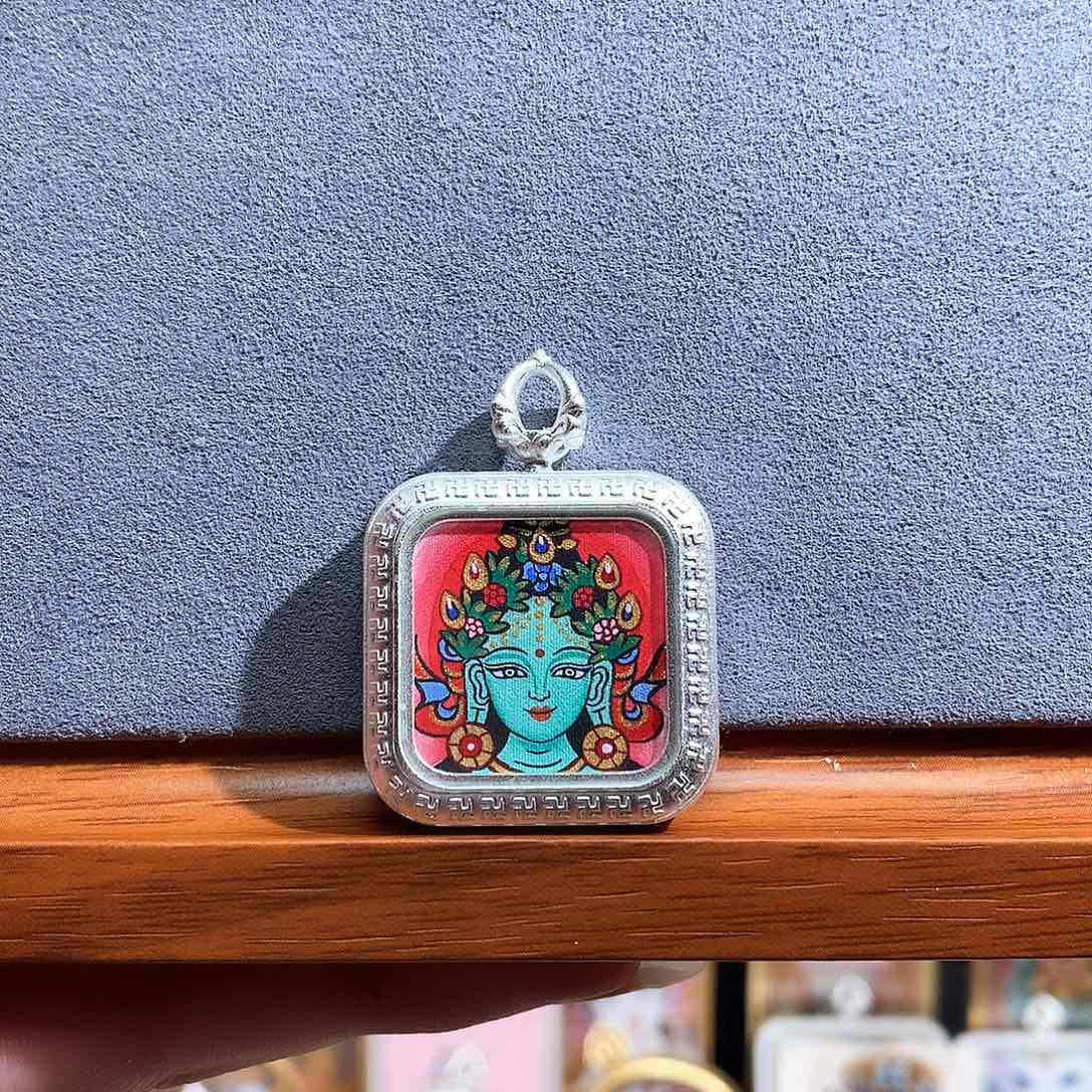 吊坠般若唐卡非遗传承