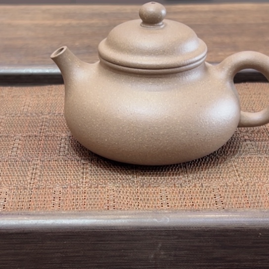 紫砂茶壶那*夜黄龙山原矿青段半手工瑕．