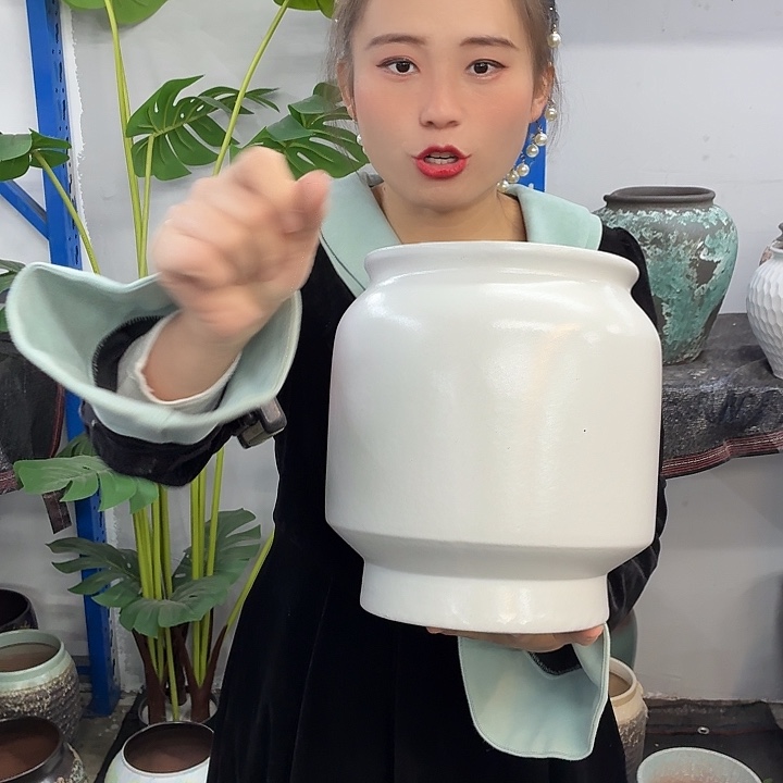 20×29 -粗陶花盆有孔-买买买