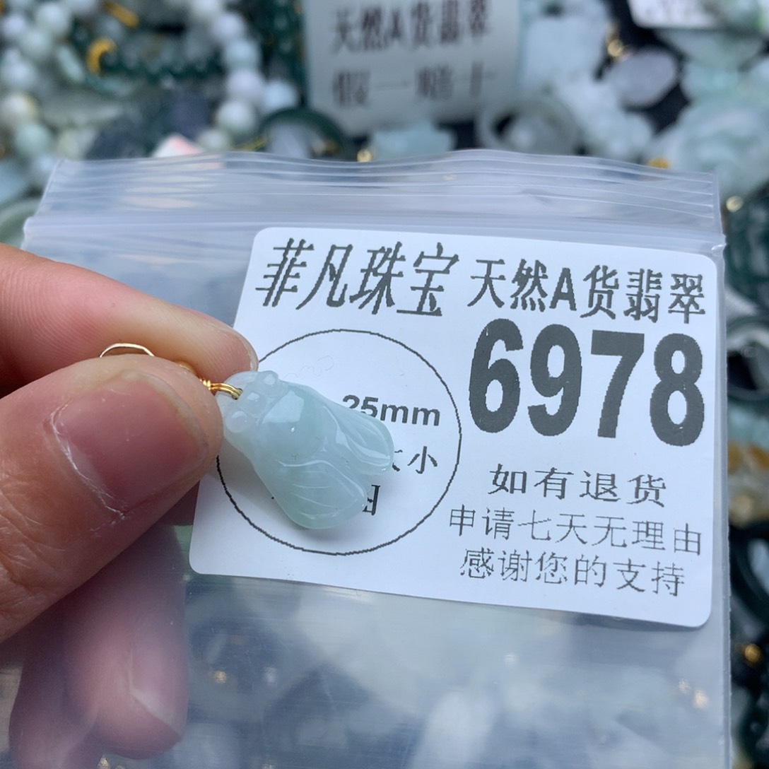 翡翠颈饰未镶嵌6978。