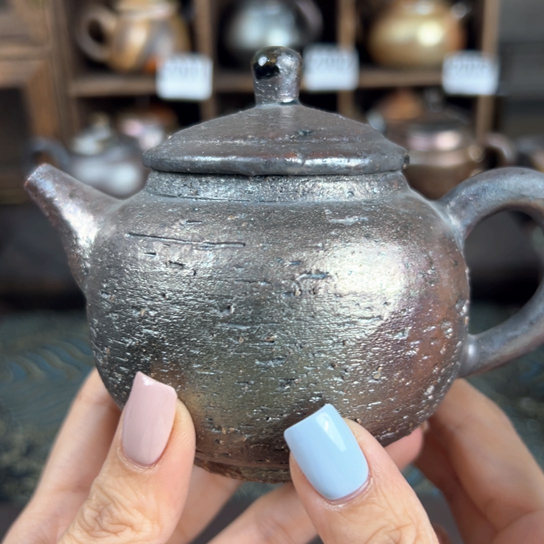 杯柴烧茶器铁胎壶