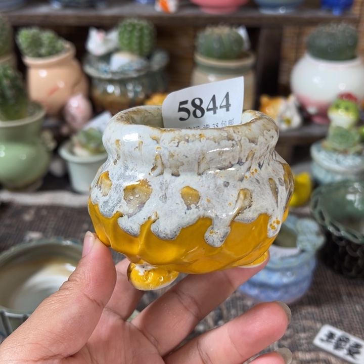 口4 手工花盆满30包邮