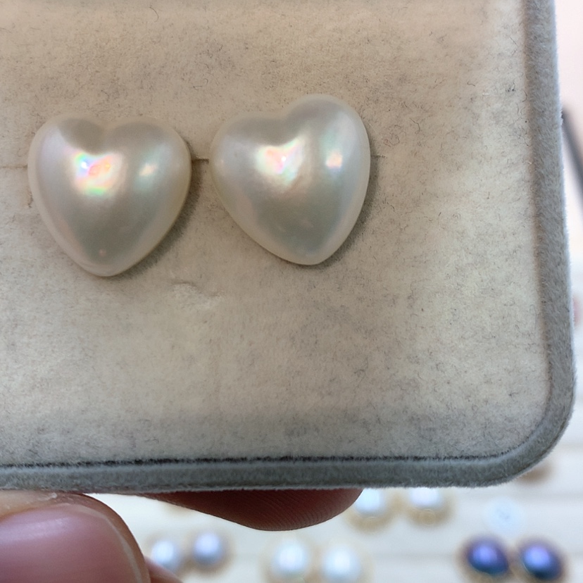 【闪购商品】耳饰拼合珍珠（马贝珠）银S925镶嵌