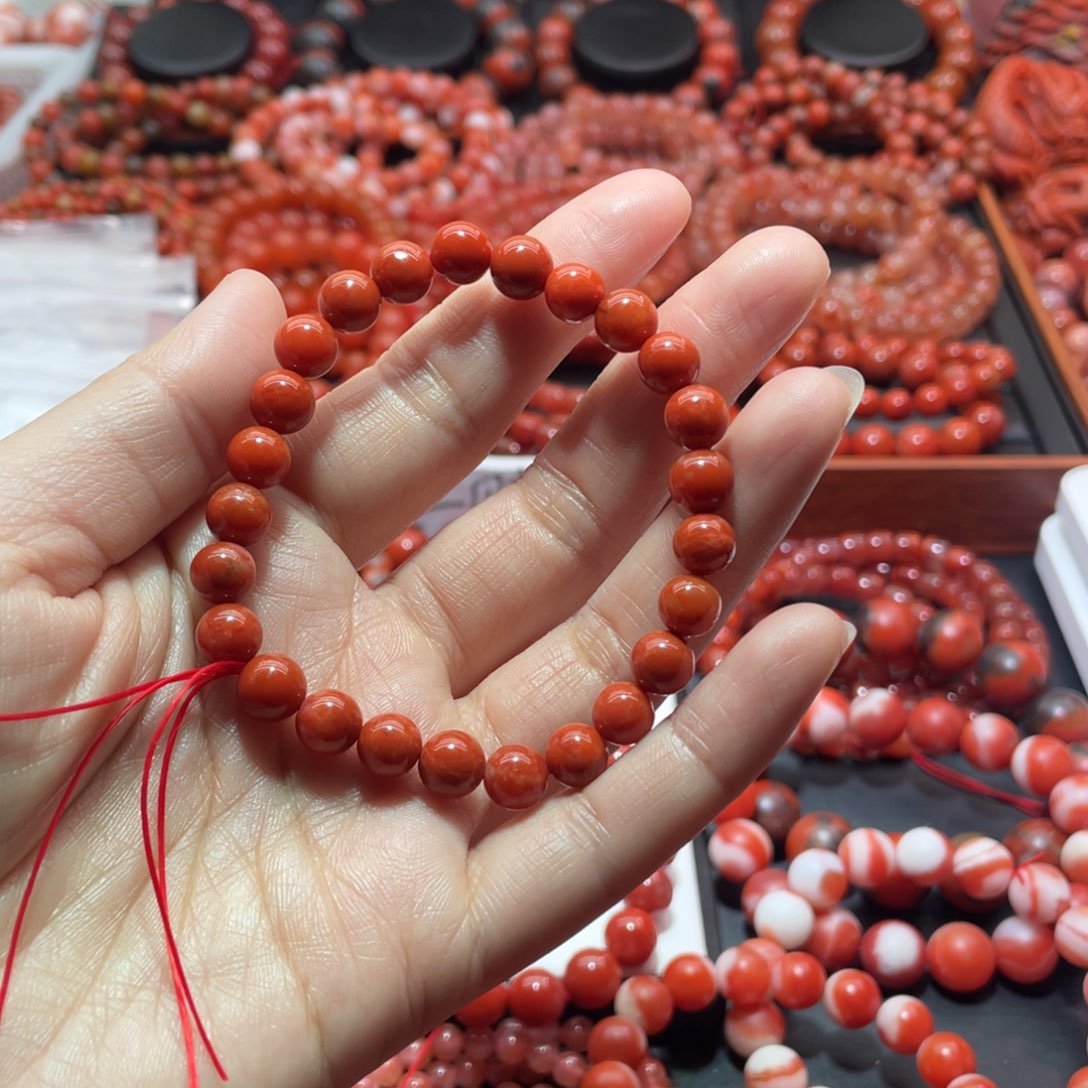 南红玛瑙手链未镶嵌F****U