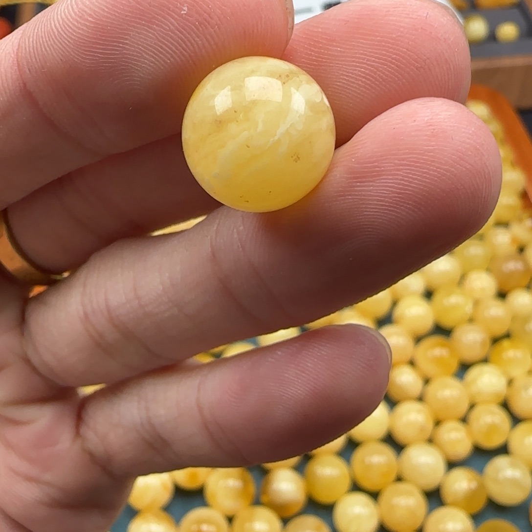 蜜蜡裸石未镶嵌天然b53